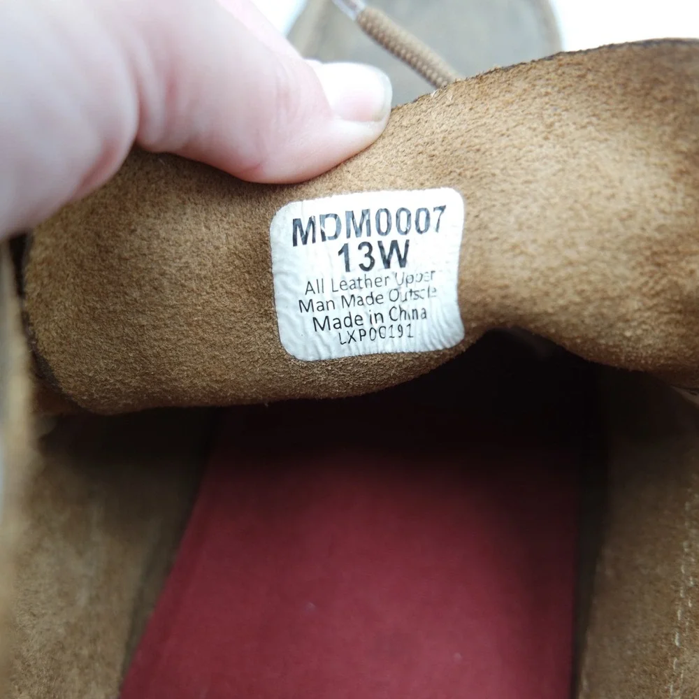 Twisted X Mens Driving Moc Chukka Boots Distressed Brown Leather MDM0003 Size 13